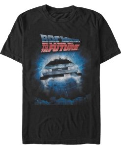 Men’s Back to the Future Retro DeLorean Poster T-Shirt