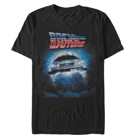 Men’s Back to the Future Retro DeLorean Poster T-Shirt