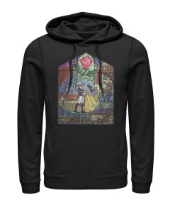 Men’s Beauty and the Beast Stained Glass Pull Over Hoodie