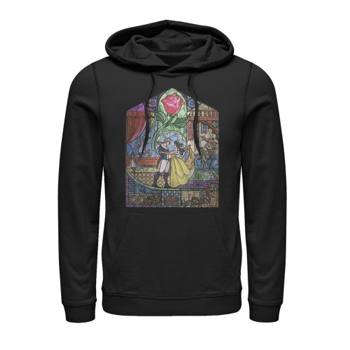 Men’s Beauty and the Beast Stained Glass Pull Over Hoodie