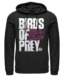 Men’s Birds of Prey Bold Text Logo Pull Over Hoodie