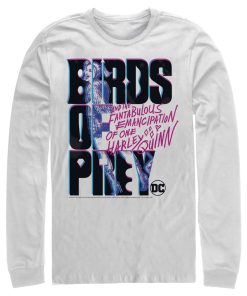 Men’s Birds of Prey Cartoon Logo Long Sleeve Shirt