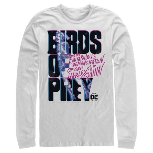 Men’s Birds of Prey Cartoon Logo Long Sleeve Shirt