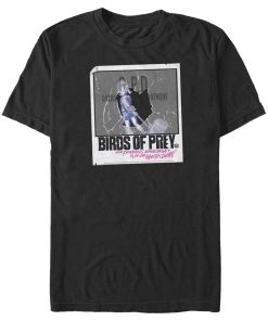 Men’s Birds of Prey Harley Quinn Shattered Polaroid T-Shirt
