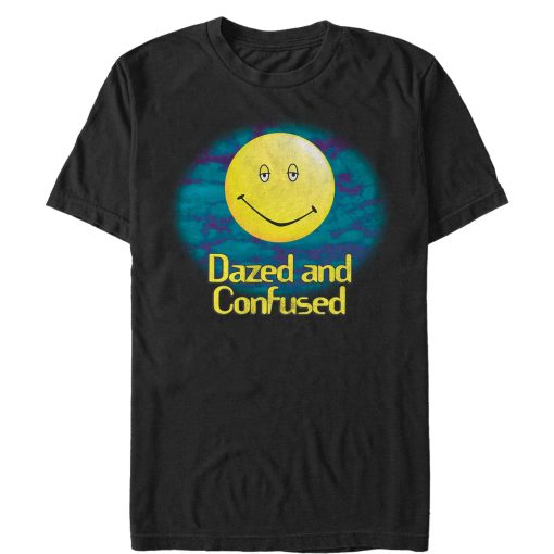 Men’s Dazed and Confused Cloudy Big Smiley Logo T-Shirt