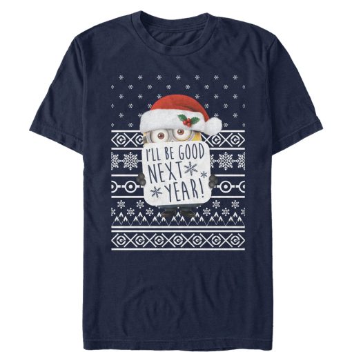 Men’s Despicable Me Christmas Good Minion T-Shirt