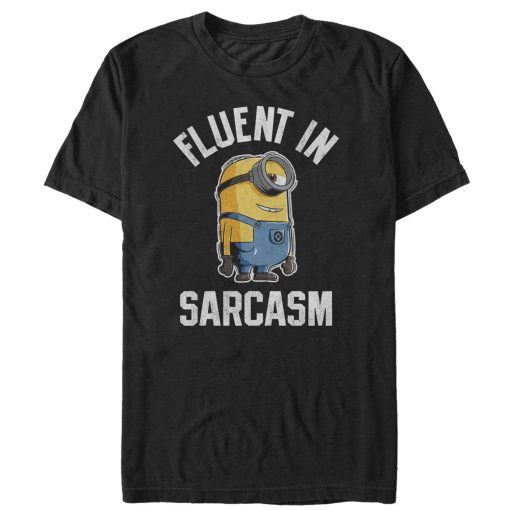 Men’s Despicable Me Minion Fluent in Sarcasm T-Shirt