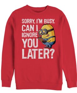 Men’s Despicable Me Minion Ignore You Later Sweatshirt
