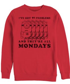 Men’s Despicable Me Minion Monday Problems Sweatshirt