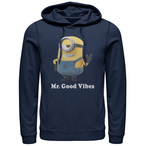 Men’s Despicable Me Minion Mr. Good Vibes Pull Over Hoodie