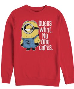 Men’s Despicable Me Minion No One Cares Sweatshirt