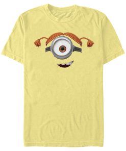 Men’s Despicable Me Minions Minions Carl Pigtails Big Face T-Shirt
