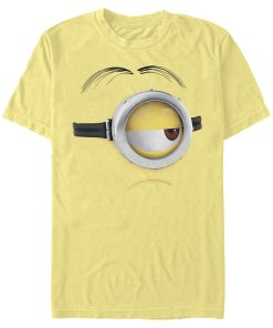 Men’s Despicable Me Minions Stuart Frown Big Face T-Shirt