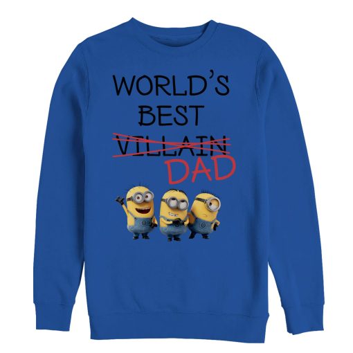 Men’s Despicable Me Minions World’s Best Villain Dad Sweatshirt