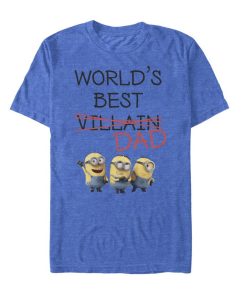 Men’s Despicable Me Minions World’s Best Villain Dad T-Shirt