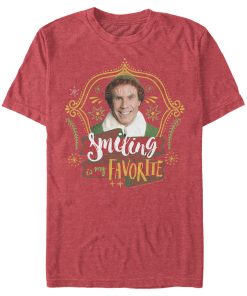 Men’s Elf Buddy Smiling is My Favorite T-Shirt