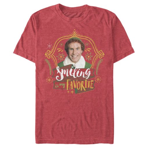 Men’s Elf Buddy Smiling is My Favorite T-Shirt