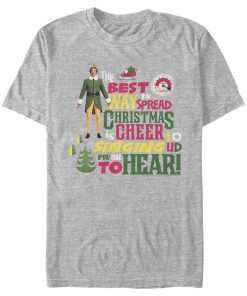 Men’s Elf Christmas Cheer Loud Singing T-Shirt