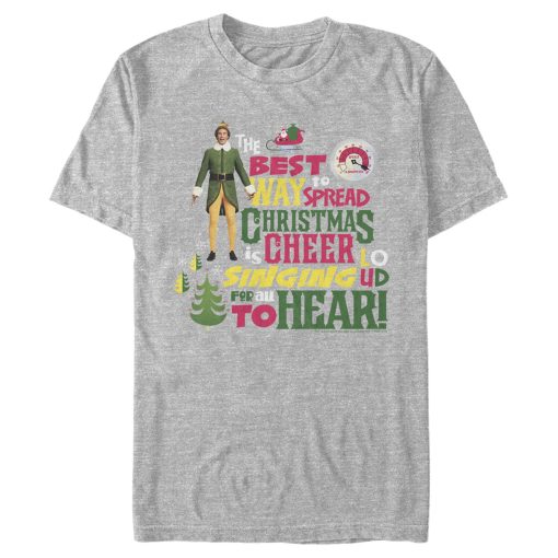 Men’s Elf Christmas Cheer Loud Singing T-Shirt