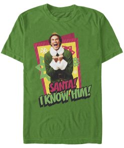 Men’s Elf Santa I Know Him Quote T-Shirt