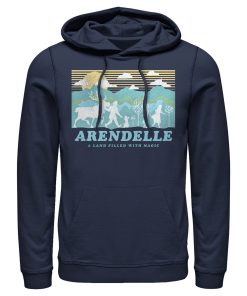 Men’s Frozen 2 Magical Traveler Silhouette Pull Over Hoodie