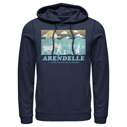 Men’s Frozen 2 Magical Traveler Silhouette Pull Over Hoodie