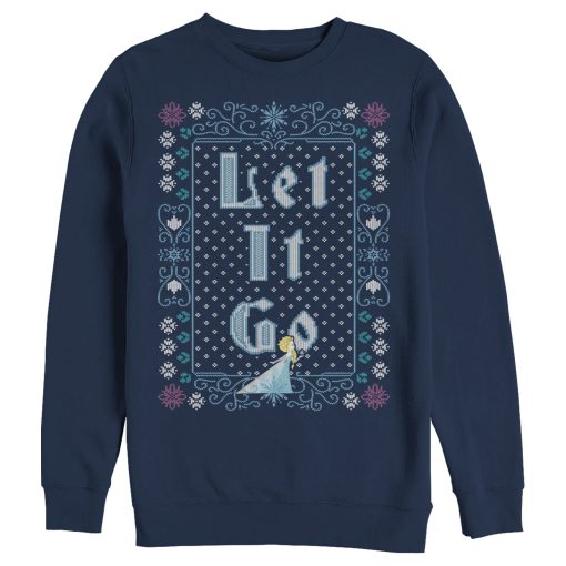 Men’s Frozen Let Go Knit Pattern Sweatshirt