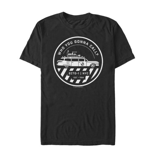 Men’s Ghostbusters Ecto-1 Wagon Logo T-Shirt