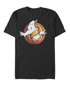 Men’s Ghostbusters Halloween Pumpkin Logo T-Shirt