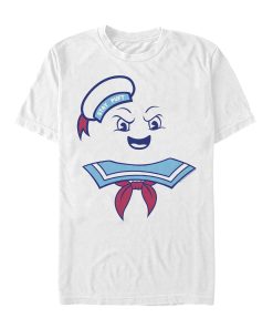 Men’s Ghostbusters Stay Puft Marshmallow Man Face T-Shirt
