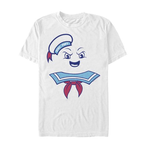 Men’s Ghostbusters Stay Puft Marshmallow Man Face T-Shirt