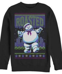 Men’s Ghostbusters Ugly Christmas Roasted Marshmallow Sweatshirt