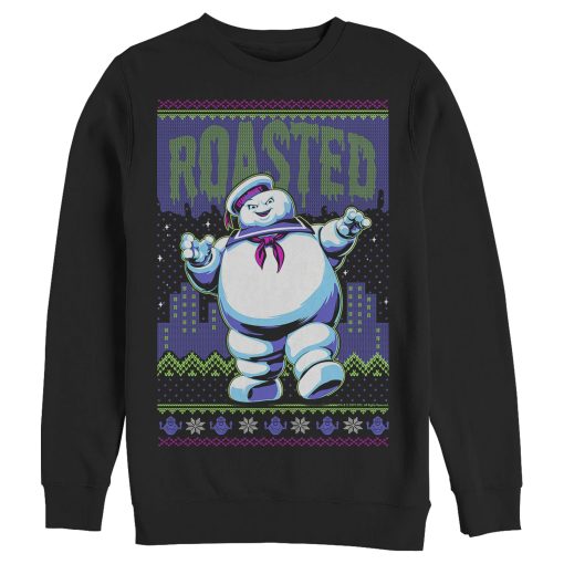 Men’s Ghostbusters Ugly Christmas Roasted Marshmallow Sweatshirt