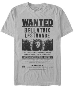 Men’s Harry Potter Bellatrix Lestrange Wanted Poster T-Shirt