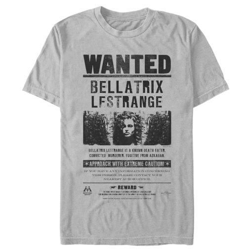 Men’s Harry Potter Bellatrix Lestrange Wanted Poster T-Shirt