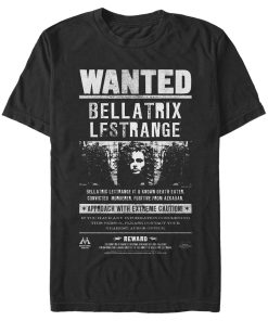 Men’s Harry Potter Bellatrix Wanted Poster T-Shirt