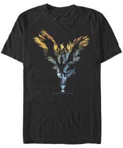 Men’s Harry Potter Dragon Flame Silhouette T-Shirt