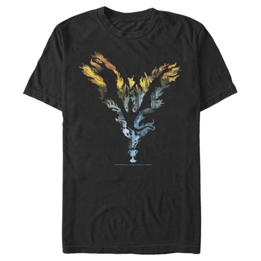 Men’s Harry Potter Dragon Flame Silhouette T-Shirt