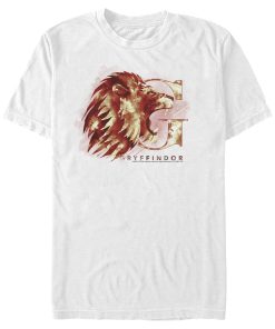 Men’s Harry Potter Gryffindor Lion Watercolor T-Shirt