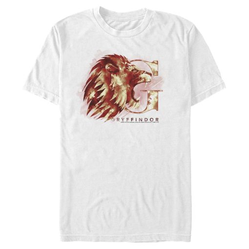 Men’s Harry Potter Gryffindor Lion Watercolor T-Shirt