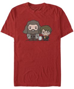 Men’s Harry Potter Hagrid & Hedwig Kawaii Cuties T-Shirt