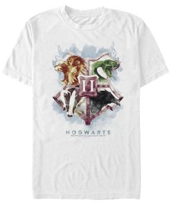 Men’s Harry Potter Hogwarts Watercolor Symbols T-Shirt