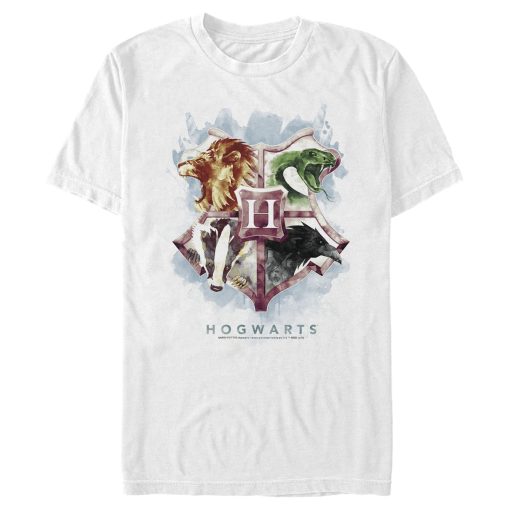 Men’s Harry Potter Hogwarts Watercolor Symbols T-Shirt