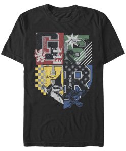 Men’s Harry Potter House Crests Shield T-Shirt