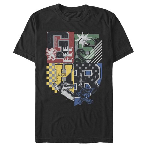 Men’s Harry Potter House Crests Shield T-Shirt