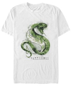 Men’s Harry Potter Slytherin Snake Watercolor T-Shirt