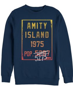 Men’s Jaws Amity Island Population Sweatshirt