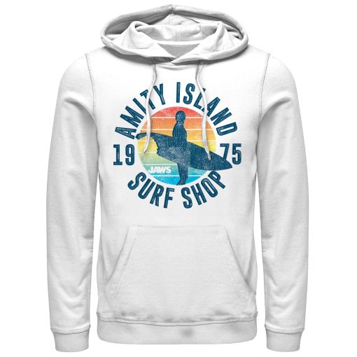 Men’s Jaws Retro Amity Island Surf Shop Pull Over Hoodie