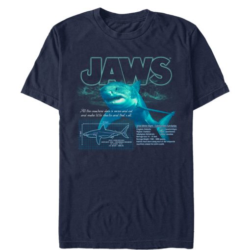 Men’s Jaws Shark Blueprint T-Shirt