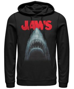 Men’s Jaws Shark Teeth Poster Pull Over Hoodie
